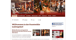 Desktop Screenshot of kunst-muehle.de